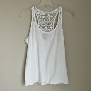 GAP lace racerback tank top